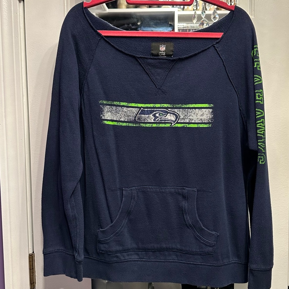 Women’s NFL Pro Line Deconstructed Seattle Seahawks Sweatshirt